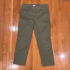 J.Crew Womens Size 4 Green Chino Pants